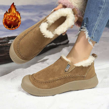 Boots Women Slip Plush Outdoor Casual Snow Footwear - Boots - Mezereon - Mad Fly Essentials