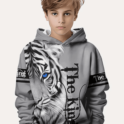 Boy 3D Tiger Gorilla Animal Long Hoodies - Hoodies - Fitness Essentials - Mad Fly Essentials
