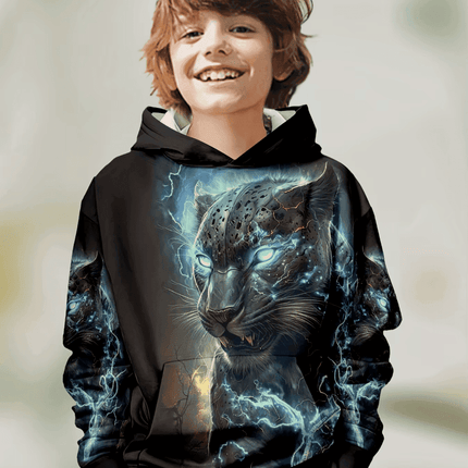 Boy 3D Tiger Gorilla Animal Long Hoodies - Hoodies - Fitness Essentials - Mad Fly Essentials