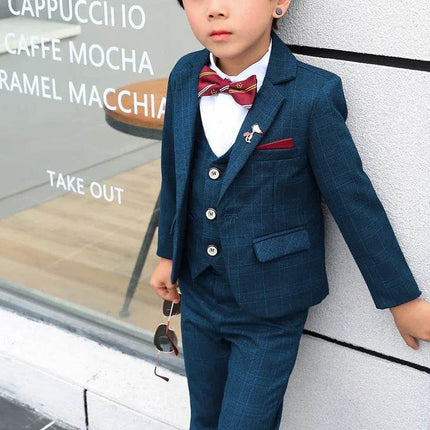 Boy Formal Floral Purple Black Gentleman Outfit - Gentleman Outfit - PsyMonster - Mad Fly Essentials