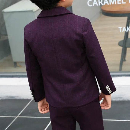 Boy Formal Floral Purple Black Gentleman Outfit - Gentleman Outfit - PsyMonster - Mad Fly Essentials