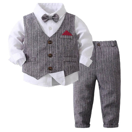 Boy Gentleman Bow Tie 4pc Tuxedo Sets - Mad Fly Essentials