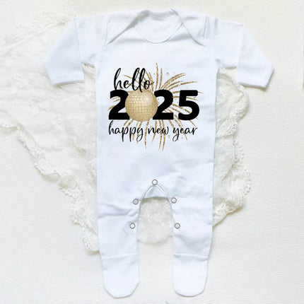 Boy Hello 2025 Long Baby Romper - Baby Romper - AYNIGIELL - Mad Fly Essentials
