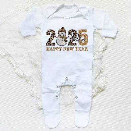 Boy Hello 2025 Long Baby Romper - Baby Romper - AYNIGIELL - Mad Fly Essentials