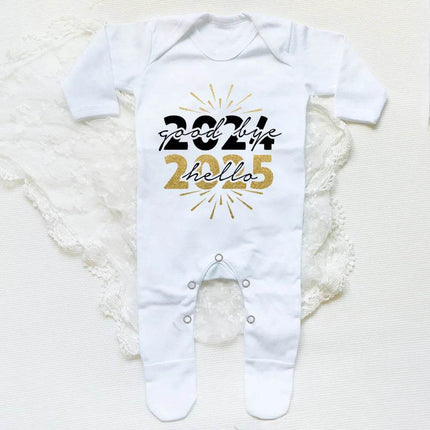 Boy Hello 2025 Long Baby Romper - Baby Romper - AYNIGIELL - Mad Fly Essentials
