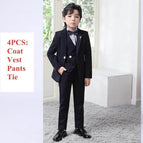 Coat Pants Vest Tie