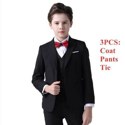 Boy Plaid Wedding Suit with Bowtie Set Gentleman Outfit - Gentleman Outfit - sumioon - Mad Fly Essentials