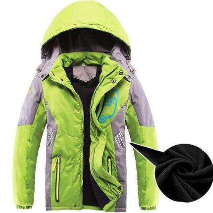 Boy Winter Blue Fleece Detachable Hood Jacket - Jacket - TOP&SKY KIDS - Mad Fly Essentials