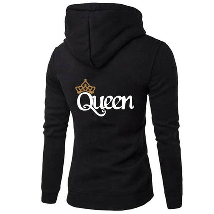 Boyfriend Girlfriend Casual QUEEN KING Pullover Hoodies - Hoodies - TrendSetter - Mad Fly Essentials