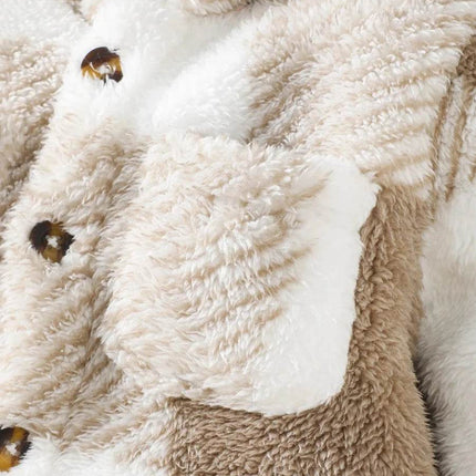 Boys 3 - 24M Plush Plaid Winter Jumpsuit Baby Romper - Baby Romper - Mioglrie - Mad Fly Essentials