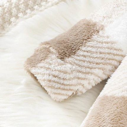 Boys 3 - 24M Plush Plaid Winter Jumpsuit Baby Romper - Baby Romper - Mioglrie - Mad Fly Essentials