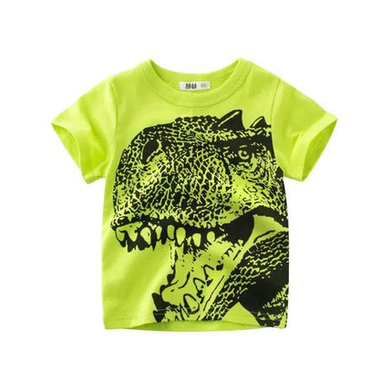 Boys 3D Cartoon T-Rex Animal Shirt - Mad Fly Essentials