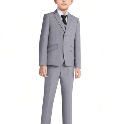 Boys 5pc Blue Black Slim Formal Suits Gentleman Outfit - Gentleman Outfit - NIMBLE - Mad Fly Essentials