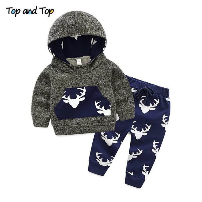 Boys Autumn Animal Casual Hooded Tracksuit - Tracksuit - Top and top - Mad Fly Essentials