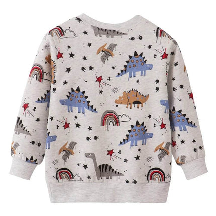 Boys Dinosaur Fashion 2 - 7T European Sweater - Sweater - jumping meters - Mad Fly Essentials
