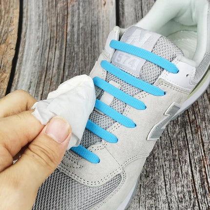 Boys Footwear Silicone Elastic No Tie Shoelaces - Boys Footwear - Basic Gold Yao - Mad Fly Essentials