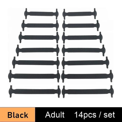 Boys Footwear Silicone Elastic No Tie Shoelaces - Boys Footwear - Basic Gold Yao - Mad Fly Essentials