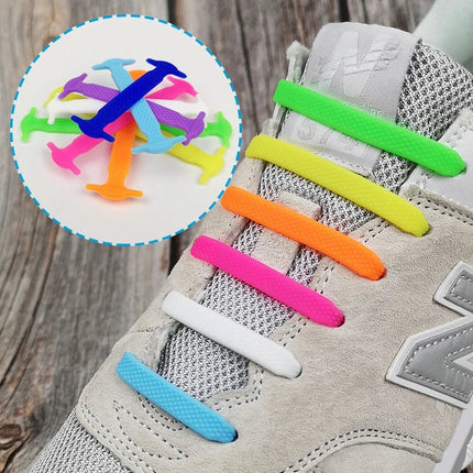 Boys Footwear Silicone Elastic No Tie Shoelaces - Boys Footwear - Basic Gold Yao - Mad Fly Essentials
