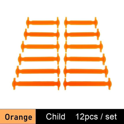 Boys Footwear Silicone Elastic No Tie Shoelaces - Boys Footwear - Basic Gold Yao - Mad Fly Essentials