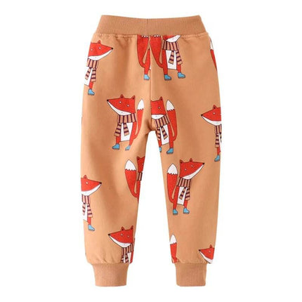 Boys Fox Whale Animal Sweatpants - Sweatpants - jumping meters - Mad Fly Essentials