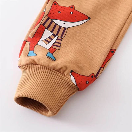 Boys Fox Whale Animal Sweatpants - Sweatpants - jumping meters - Mad Fly Essentials