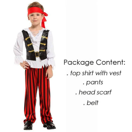 Boys Halloween Little Pirate Party Costumes - Mad Fly Essentials