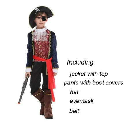 Boys Halloween Little Pirate Party Costume - Costume - umorden - Mad Fly Essentials