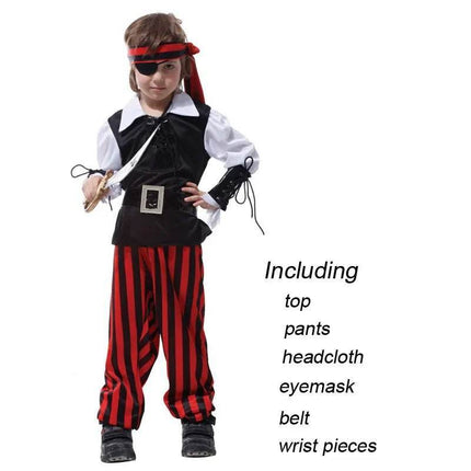 Boys Halloween Little Pirate Party Costume - Costume - umorden - Mad Fly Essentials
