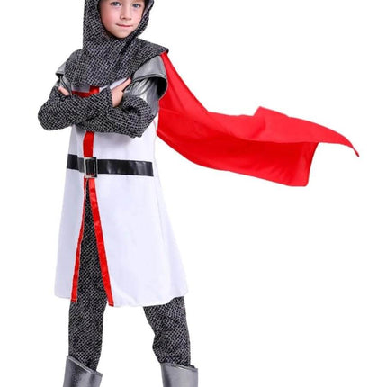 Boys Medieval Crusaders Knight Templar Set Costume - Costume - Cavalaria Costumes - Mad Fly Essentials