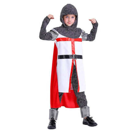 Boys Medieval Crusaders Knight Templar Set Costume - Costume - Cavalaria Costumes - Mad Fly Essentials