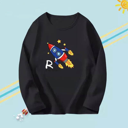 Boys 'Moms Little Monster' Long Cartoon Dinosaur Shirt - Shirt - Lolocee - Mad Fly Essentials