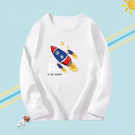 Boys 'Moms Little Monster' Long Cartoon Dinosaur Shirt - Shirt - Lolocee - Mad Fly Essentials