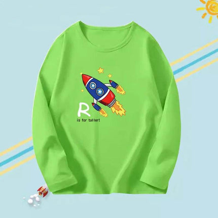 Boys 'Moms Little Monster' Long Cartoon Dinosaur Shirt - Shirt - Lolocee - Mad Fly Essentials