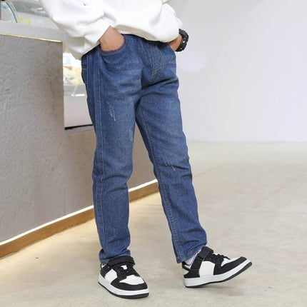 Boys Slim Casual Elastic Denim Jeans - Jeans - jumping meters - Mad Fly Essentials