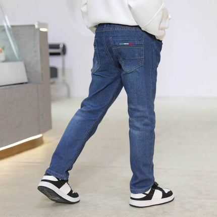 Boys Slim Casual Elastic Denim Jeans - Jeans - jumping meters - Mad Fly Essentials