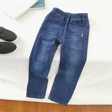 Boys Slim Casual Elastic Denim Jeans - Jeans - jumping meters - Mad Fly Essentials