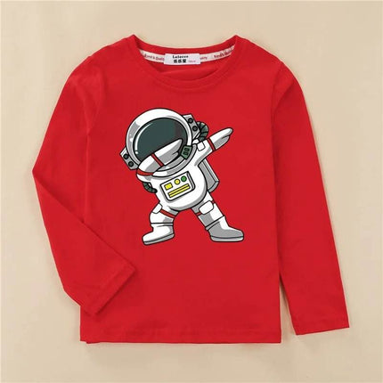 Boys Spaceman Astronaut Cotton Summer Tees - Mad Fly Essentials