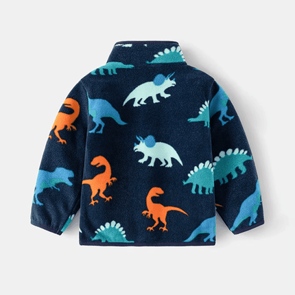 Boys Toddler Padded Dinosaur Cartoon Jacket - Jacket - Chivry - Mad Fly Essentials