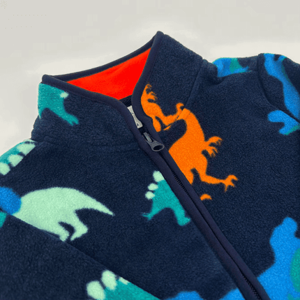Boys Toddler Padded Dinosaur Cartoon Jacket - Jacket - Chivry - Mad Fly Essentials