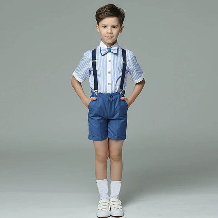 Boys Wedding Vest Shirt Pants 4PCS Bowtie Gentleman Outfit - Gentleman Outfit - Top and top - Mad Fly Essentials