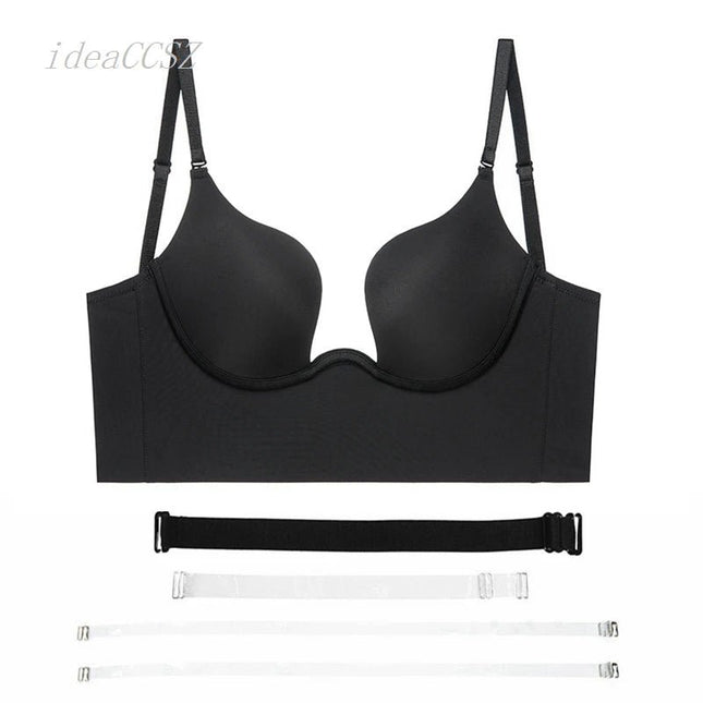 Bra Women Backless Low Cut Bralette - Bra - LSTRY - Mad Fly Essentials