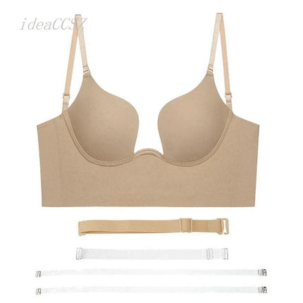 Bra Women Backless Low Cut Bralette - Bra - LSTRY - Mad Fly Essentials