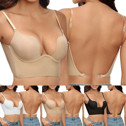 Bra Women Backless Low Cut Bralette - Bra - LSTRY - Mad Fly Essentials