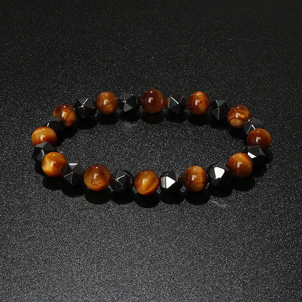 Bracelet Natural Tiger Eye Hematite Bracelets - Bracelet - HOBBORN - Mad Fly Essentials