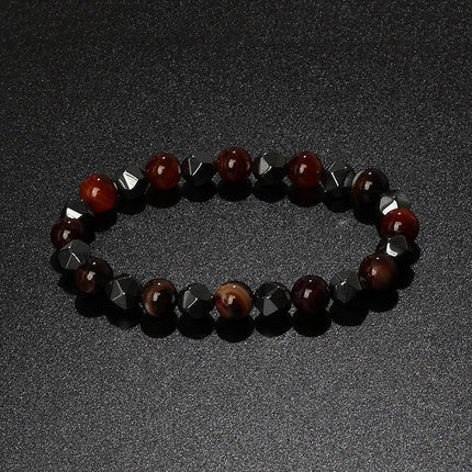 Bracelet Natural Tiger Eye Hematite Bracelets - Bracelet - HOBBORN - Mad Fly Essentials