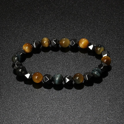 Bracelet Natural Tiger Eye Hematite Bracelets - Bracelet - HOBBORN - Mad Fly Essentials