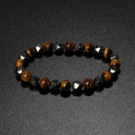 Bracelet Natural Tiger Eye Hematite Bracelets - Bracelet - HOBBORN - Mad Fly Essentials