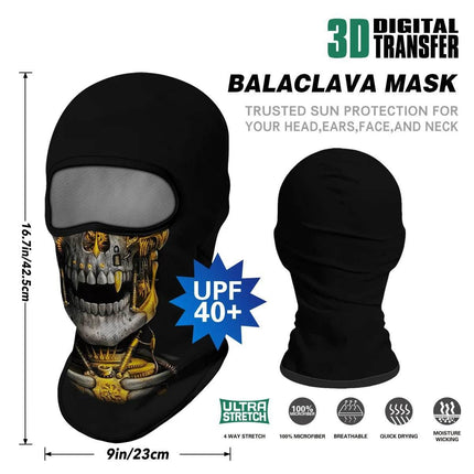 Breathable 3D Skull Mask Headgear Balaclava - Balaclava - LISM - Mad Fly Essentials