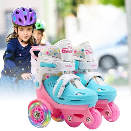 Breathable Adjustable Inline Roller Skates Kids LED Shoes - Kids LED Shoes - KLEINE KINDER - Mad Fly Essentials