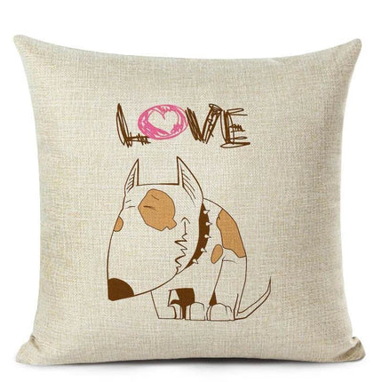 Bull Terrier Sofa Pillows Decor – Mad Fly Essentials